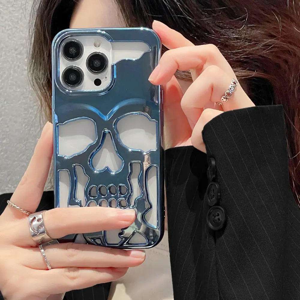 3D Hollow Skull Callous Phone Case