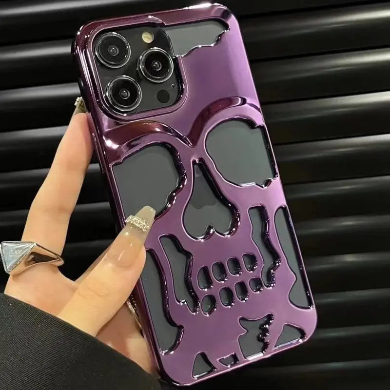 3D Hollow Skull Callous Phone Case
