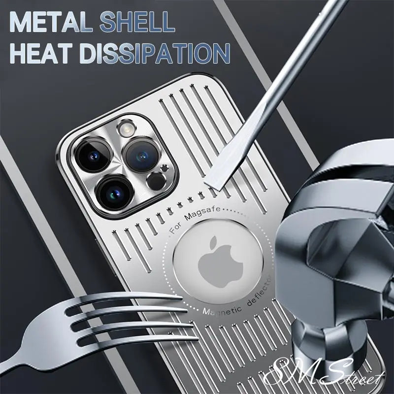Luxury Magnetic Wireless Charge Case metal phone case