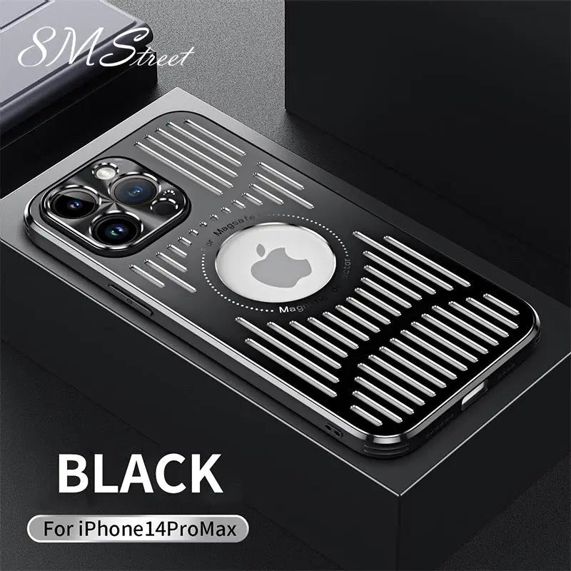 Luxury Magnetic Wireless Charge Case metal phone case