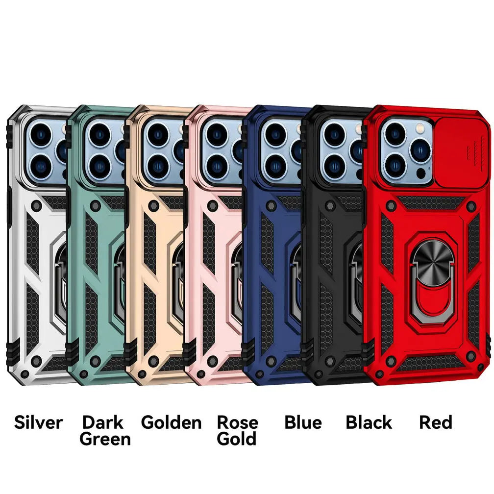 Sliding Camera Lens Protect Phone Case for iPhone