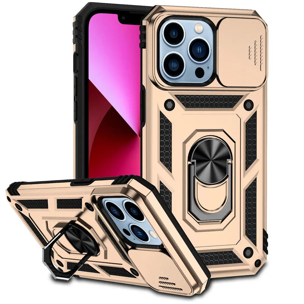 Sliding Camera Lens Protect Phone Case for iPhone