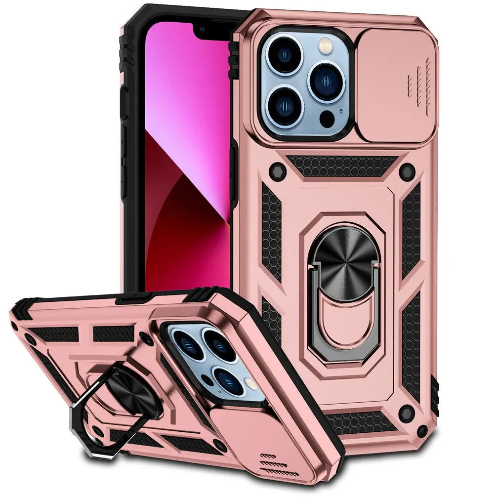Sliding Camera Lens Protect Phone Case for iPhone