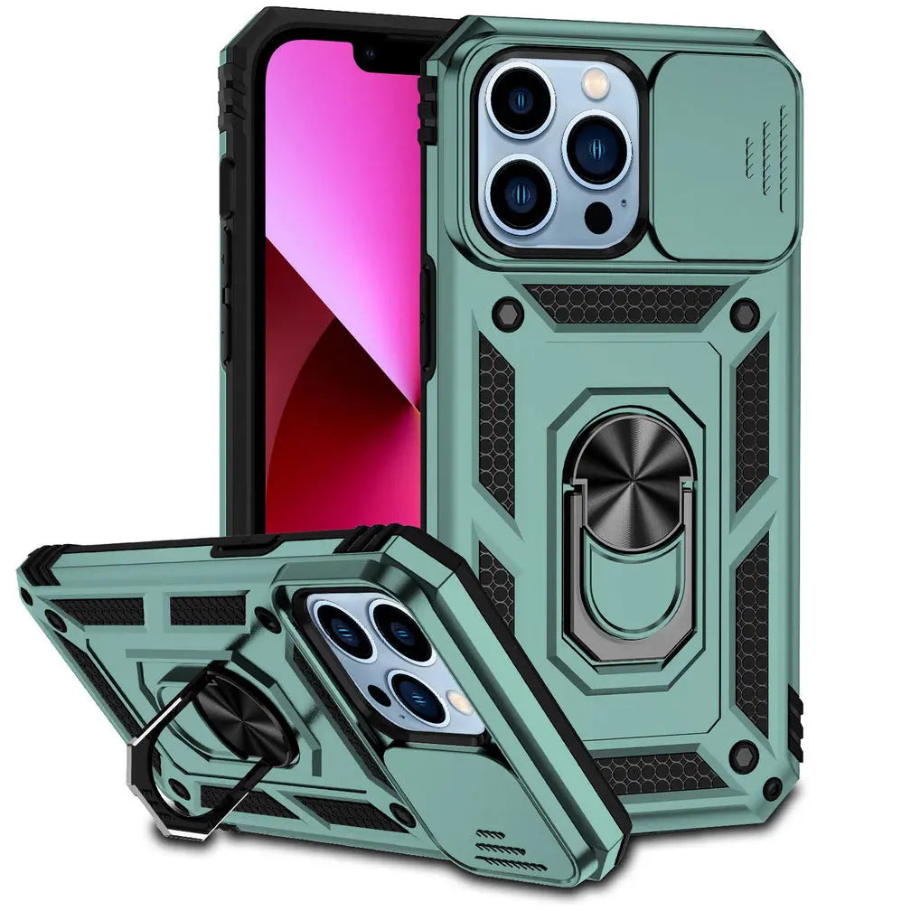 Sliding Camera Lens Protect Phone Case for iPhone