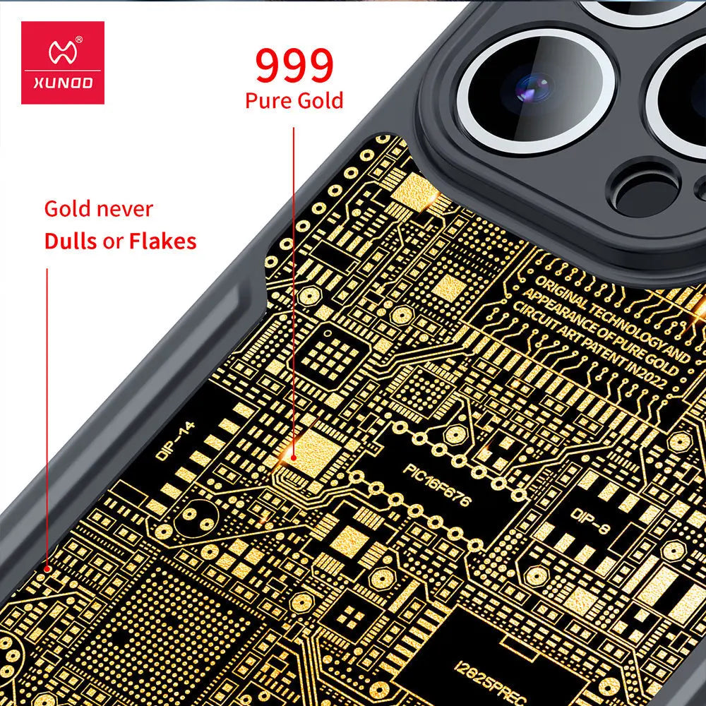 Xundd X Mooopaa Pure Gold Case For iPhone