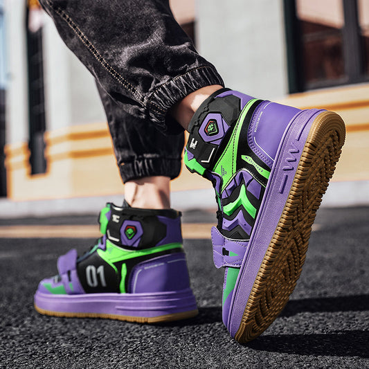 EVA Anime Shoes Asuka Cosplay Sneakers High Top Shoes