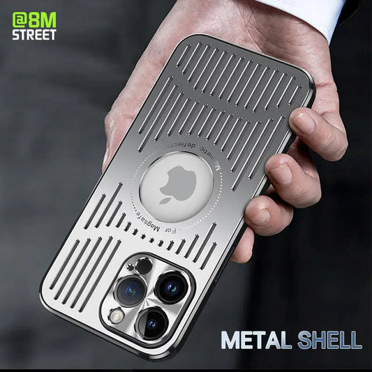 Luxury Magnetic Wireless Charge Case metal phone case